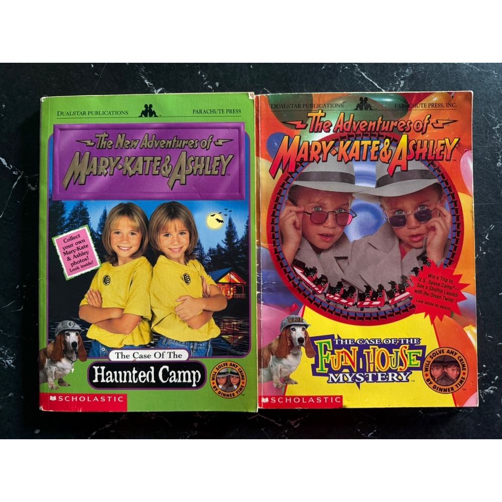Mary-Kate & Ashley Book Lot Fun House Mystery & Haunted Camp Scholastic